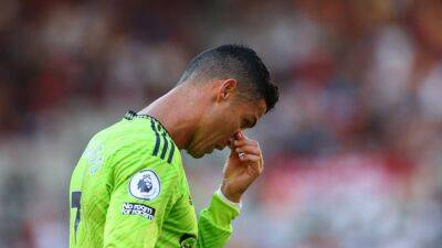 Cristiano Ronaldo seethes as Manchester United are thrashed at Brentford - in pictures