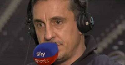 Raging Gary Neville sends Liverpool message to Manchester United players after Brentford embarrassment