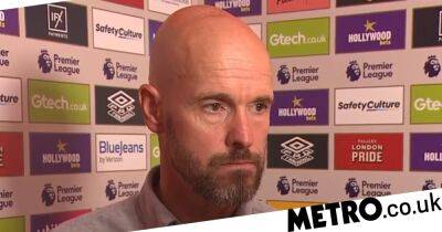 Erik ten Hag ‘surprised’ by Man Utd defeat vs Brentford and apologises to fans - metro.co.uk - Manchester