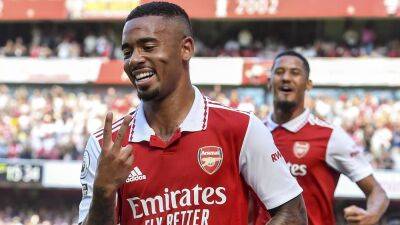 Gabriel Jesus - Gabriel Martinelli - James Maddison - William Saliba - Arsenal v Leicester ratings: Jesus 10, Martinelli 8; Ward 4, Vardy 5 - thenationalnews.com - Manchester - Brazil -  Leicester