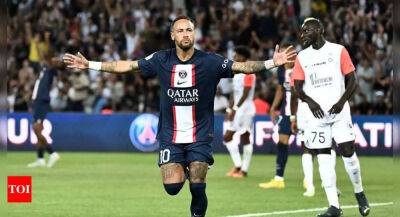 Neymar scores brace, Kylian Mbappe on target in PSG victory