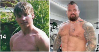 Eddie Hall - Eddie Hall shares photo of himself aged 14 & has blown fans' minds - givemesport.com