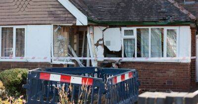 Man charged after crash left house crumbling from damage
