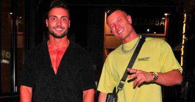Love Island winner Davide hits Manchester hotspots with model pal