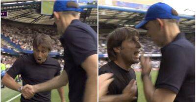 Antonio Conte & Thomas Tuchel's handshake after Chelsea 2-2 Spurs caused chaos