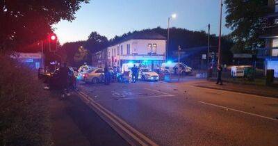 Man charged after crashing into another car and causing serious injuries after police chase