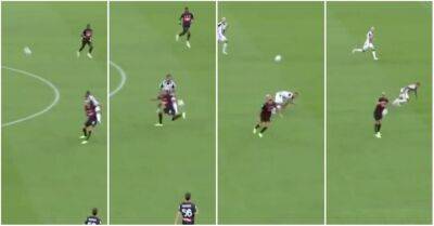 Olivier Giroud’s filthy touch for AC Milan vs Udinese