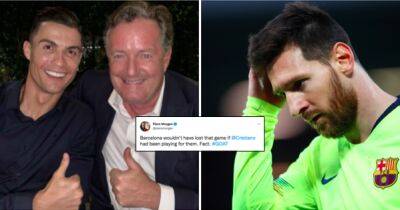 Messi vs Ronaldo: Piers Morgan's 2019 tweet about Man Utd star looks awkward now