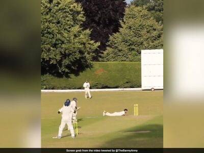 Watch: England's Barmy Army Shares Hilarious Video Of Bowler Taking A Tumble In Village Cricket - sports.ndtv.com