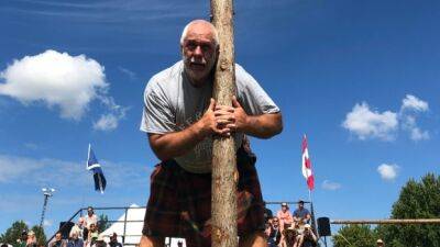 This man is tossing the caber to a new generation of heavy event athletes