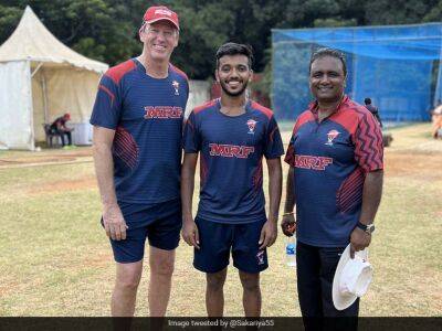 "Lots Of Learning Lessons": Rising India Pacer Tweets Pic With Australian Fast Bowling Legend Glenn McGrath