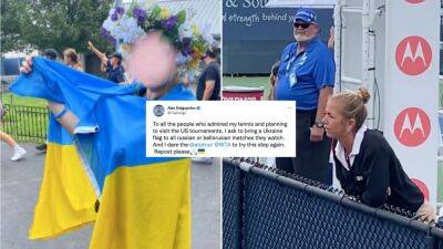Cincinnati Masters: Fan kicked out of stadium due to Ukrainian flag