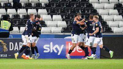 Jamie Shackleton - Michael Obafemi - Joel Latibeaudiere - Olivier Ntcham - Kyle Naughton - Championship - Two own goals in added time earn Millwall a draw at Swansea - bt.com -  Swansea - county Wood
