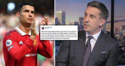 Cristiano Ronaldo: Gary Neville responds to Man Utd star's Instagram comment