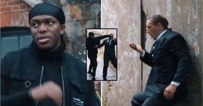 KSI accidentally hit an actor in the face while filming a music video