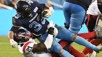Argonauts minus Canadian RB Andrew Harris 4-6 weeks with torn pectoral muscle