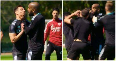 Mikel Arteta - Cedric Soares - Alexandre Lacazette - Arsenal: Footage of Lacazette and Cedric's 'fight' in All or Nothing - givemesport.com - Britain - Portugal