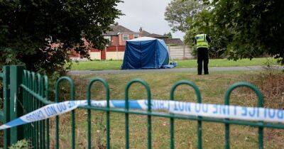 Police cordon and forensic tent in place after girl abducted and sexually assaulted - manchestereveningnews.co.uk