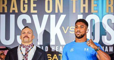 Anthony Joshua vs Oleksandr Usyk 2: UK time, TV channel, undercard and venue