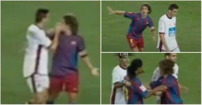 Dani Alves - Carles Puyol - Carles Puyol: When Barcelona captain stopped Ronaldinho from fighting after 2005 slap - givemesport.com - Spain