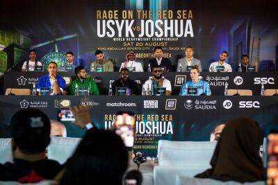Anthony Joshua - Oleksandr Usyk - Star Game - Andy Ruiz-Junior - Red Sea - Whole world is watching, says Prince Khaled ahead of Rage on the Red Sea - arabnews.com - Britain - Ukraine - Abu Dhabi - Uae - county Bucks - Dubai - Saudi Arabia -  Jeddah -  Riyadh