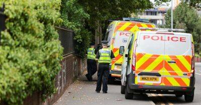 Large police presence in Salford after someone paints personal details on wall