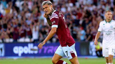 Gianluca Scamacca opens West Ham account in qualifying win over Viborg