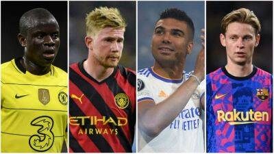 Casemiro, De Bruyne, De Jong, Kante: Who are the world's best-paid midfielders?