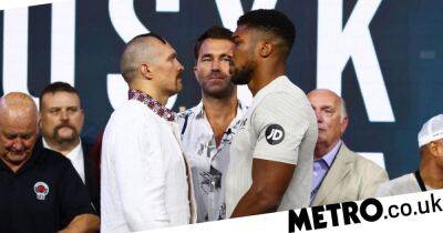 Anthony Joshua - Alexander Povetkin - Andy Ruiz - Johnny Nelson - Anthony Joshua and Oleksandr Usyk weigh in for rematch with little change from first fight - metro.co.uk - Ukraine - London - Saudi Arabia