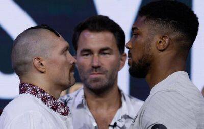 Anthony Joshua - Oleksandr Usyk - Eddie Hearn - Andy Ruiz-Junior - Joshua maintains weight advantage over Usyk for Saudi clash - beinsports.com - Britain - Ukraine - London - Saudi Arabia - Dominican Republic