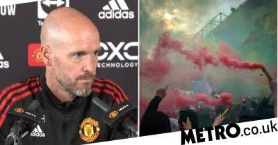 Erik ten Hag sends message to Man Utd fans planning protest for Liverpool showdown - metro.co.uk - Manchester