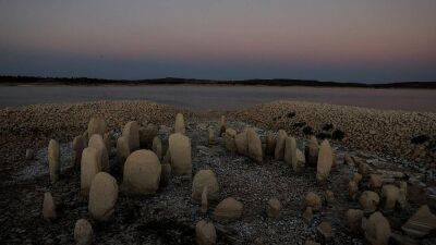 'Spanish Stonehenge' dating back to 5,000 BC has emerged from a drought-hit dam