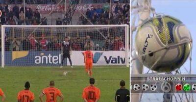 Stijn Schaars' insane 'Best Penalty Ever' that got wedged in the goal in 2011