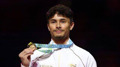 Commonwealth Games: Jake Jarman wins fourth gold medal to become most successful English male gymnast at a Games