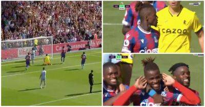 Palace 2-1 Villa: Wilf Zaha stared down Emi Martinez after scoring penalty rebound