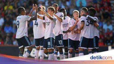 Martin Odegaard - Gabriel Jesus - Gabriel Martinelli - Gabriel Magalhaes - Mark Travers - Babak Pertama - Liga Inggris - Bournemouth Vs Arsenal: The Gunners Unggul Dua Gol di Babak Pertama - sport.detik.com
