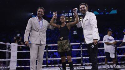 Ali takes only a minute to win first female pro fight in Saudi
