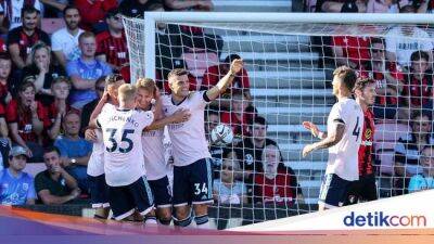 Mikel Arteta - Martin Odegaard - Gabriel Jesus - Gabriel Martinelli - Gabriel Magalhaes - William Saliba - Mark Travers - Liga Inggris - Bournemouth Vs Arsenal: Menang 3-0, The Gunners Puncaki Klasemen - sport.detik.com