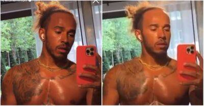 Lewis Hamilton: F1 star shows off stacked physique while on holiday