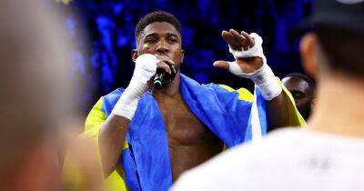 Anthony Joshua vs Oleksandr Usyk 2: Joshua delivers bizarre outburst in ring after losing rematch