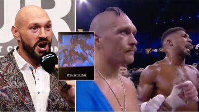 Anthony Joshua beaten by Oleksandr Usyk: Tyson Fury responds online