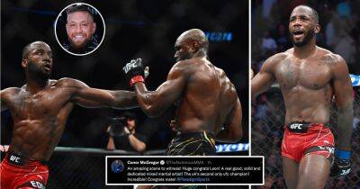 Leon Edwards - Conor Macgregor - Kamaru Usman - Conor McGregor congratulates Leon Edwards after stunning Kamaru Usman knockout - givemesport.com - Britain - Israel -  Salt Lake City