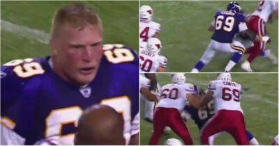 Throwback to WWE legend Brock Lesnar's failed NFL attempt with the Minnesota Vikings