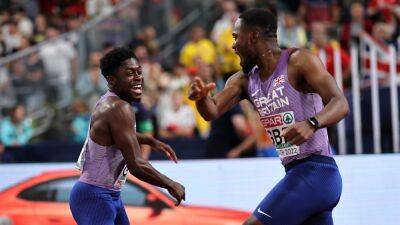 Great Britain break 32-year record to take gold in 4x100m men’s relay at European Championships