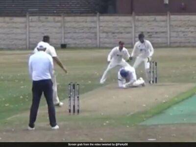 Glenn Maxwell - Michael Vaughan - Watch: Batter Falls While Playing Sweep Shot, Former England Captain Amused - sports.ndtv.com - Britain