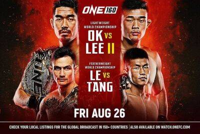 ONE Championship 160 Fight Card: Who is competing?