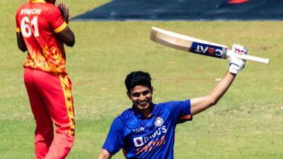 Watch: Shubman Gill's Epic Reaction After Reaching First International Ton In 3rd India vs Zimbabwe ODI