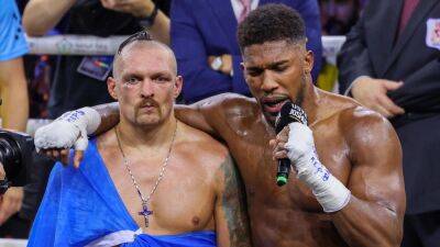 Anthony Joshua admits 'letting himself down' in fraught scenes after defeat to Oleksandr Usyk in Saudi Arabia