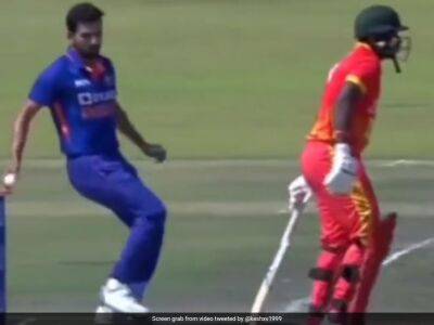 Deepak Chahar - Watch: Deepak Chahar 'Mankads' Zimbabwe Opener, But Doesn't Appeal For Wicket In 3rd ODI - sports.ndtv.com - Zimbabwe - India -  Harare