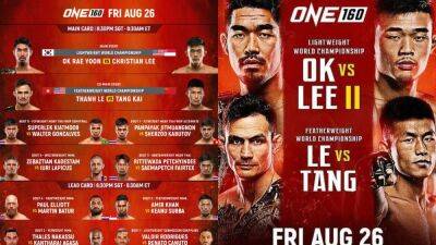 ONE Championship 160 Live Stream: How to watch